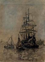 Pendant clipper - Evert Moll - Werk op papier, Ophalen