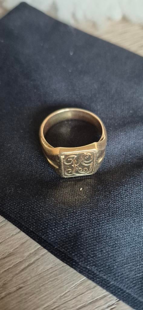 Gouden zegelring, Antiek en Kunst, Ophalen of Verzenden