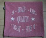 Mood collection. Kussen hoes. Twee stuks. Roze  met tekst., Ophalen of Verzenden, Zo goed als nieuw, Roze, Vierkant