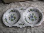 Engelse Vintage Duo Schaal met Bloemen / Old Foley 28x15 cm, Verzenden