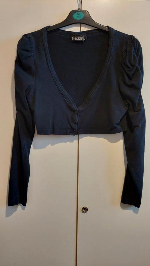 Bolero zwart maat M kerst feest pofmouwen chique, Kleding | Dames, Truien en Vesten, Zo goed als nieuw, Maat 38/40 (M), Zwart