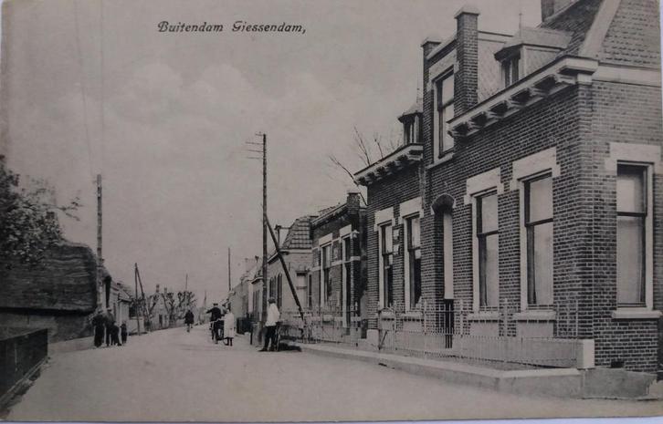 Zeer mooie ongelopen Briefkaart: De Buitendam in Giessendam., Verzamelen, Ansichtkaarten | Nederland, Ongelopen, Zuid-Holland