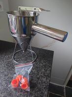 RVS Pannenkoeken deeg dispenser + 4 mondstukken, NIEUW!, Ophalen of Verzenden, Nieuw