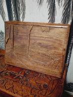 Indonesische houten schrijf kist met tempel reliëf, Antiek en Kunst, Ophalen of Verzenden