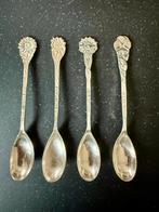 4 verzilverde (90) vintage theelepels, Antiek en Kunst, Verzenden