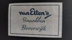 Beverwijk,  Van Etten's snackbar, Verzenden, Nederland
