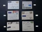 Diverse enveloppen verstuurd met de KLM tussen 1935-1940, Postzegels en Munten, Brieven en Enveloppen | Buitenland, Ophalen of Verzenden