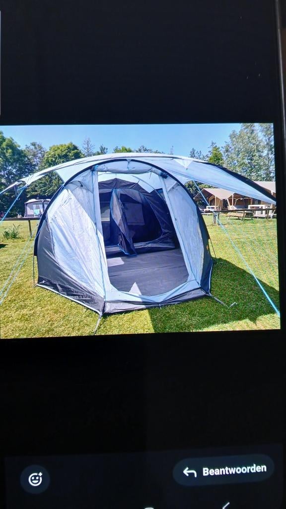 Safarica Blackhawk 300 Deluxe, 4 persoons tunneltent, Hobby en Vrije tijd, Stempelen, Ophalen of Verzenden