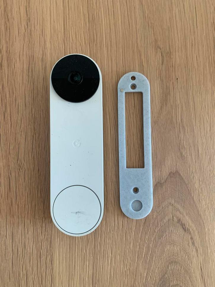 Google nest doorbell batterij - incl magneet mount, Huis en Inrichting, Deurbellen, Zo goed als nieuw, Draadloos, Ingebouwde camera