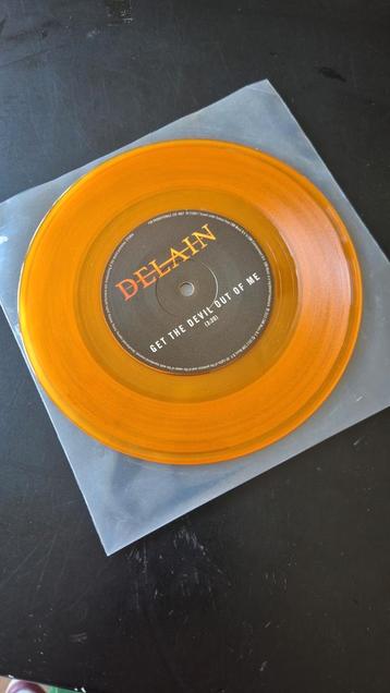 Vinyl 7" Delain - get the devil out of me - orange Ltd edit beschikbaar voor biedingen