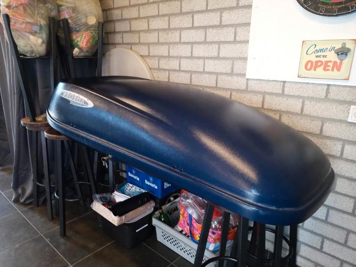 Hapro Probox 455L Skikoffer - Blauw, Auto diversen, Dakkoffers, Gebruikt, Ophalen