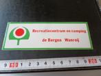 sticker Recreatiecentrum en camping De BERGEN Wanroij, Ophalen, Zo goed als nieuw