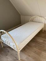 Logeerbed met matras 200x90, Huis en Inrichting, Slaapkamer | Bedden, Ophalen, Gebruikt, 90 cm, Eenpersoons