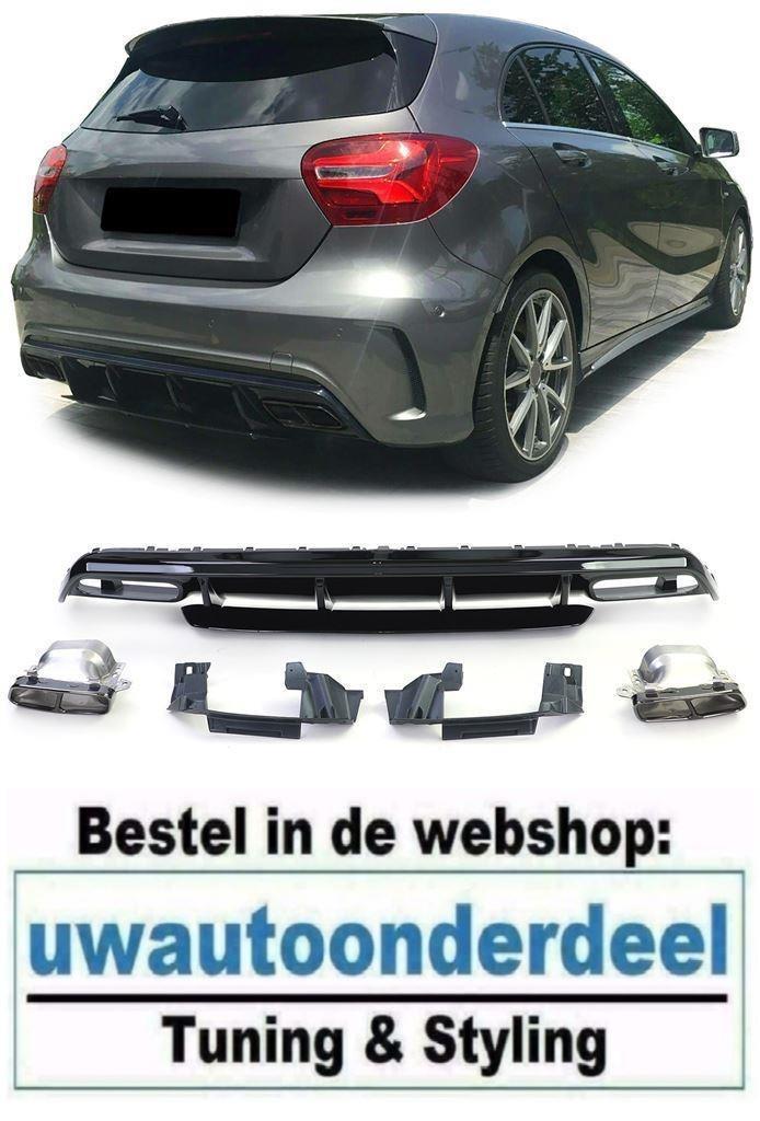 A45 AMG Look BLack Uitlaat Set Voor MB A Klasse W176, Auto diversen, Tuning en Styling, Verzenden