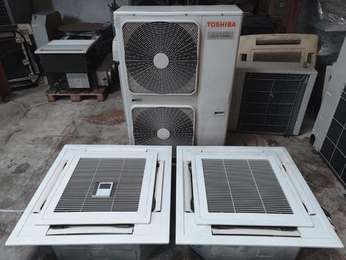14 kW Toshiba airconditioner warmtepomp duo cassette A+, Witgoed en Apparatuur, Airco's, Refurbished, Plafondventilator, 100 m³ of groter