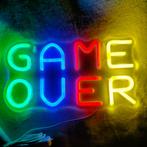 neon  LED verlichting 'Game over' op plexiglas, Nieuw, Ophalen of Verzenden, Lichtbak of (neon) lamp