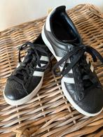 ADIDAS CAMPUS SNEAKERS / ZWART / ECHT LEER / maat 37 1/3, Zwart, Ophalen of Verzenden, Adidas, Sneakers of Gympen