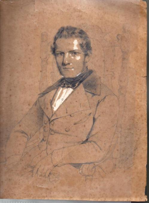 Tekening van Moritz Calisch 1819 1870 Amsterdam Van de Pol, Antiek en Kunst, Kunst | Tekeningen en Foto's, Verzenden