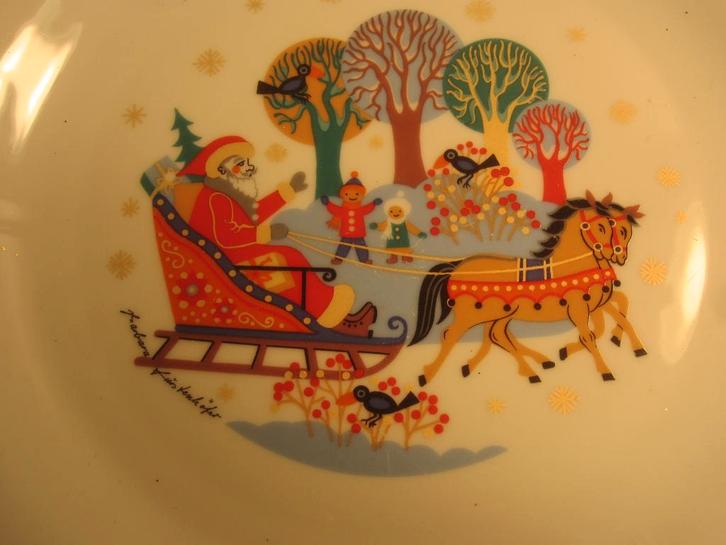 Vintage porseleinen kerstschaal van Alt Tirschenreuth 26 cm, Diversen, Kerst, Nieuw, Ophalen of Verzenden