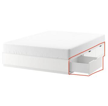 Ikea NORDLI bed lades 3 stuks wit