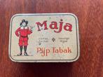 Maja pijptabak blik, Verzenden, Gebruikt, Tabaksdoos of Verpakking