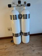Dubbelset 7 liter 232 bar flessen, Ophalen, Zo goed als nieuw, Duikfles