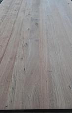 Mooie rustiek massief eiken tafel, 100 tot 150 cm, 200 cm of meer, Ophalen of Verzenden, Zo goed als nieuw