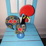 Portugese haan in leuke kleurtjes van metaal, Verzamelen, Beelden en Beeldjes, Ophalen, Gebruikt, Dier