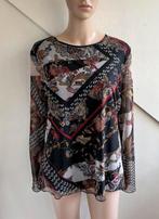 Tramontana top maat 42 print bruin zwart rood wit, Kleding | Dames, Tops, Overige kleuren, Maat 42/44 (L), Ophalen of Verzenden