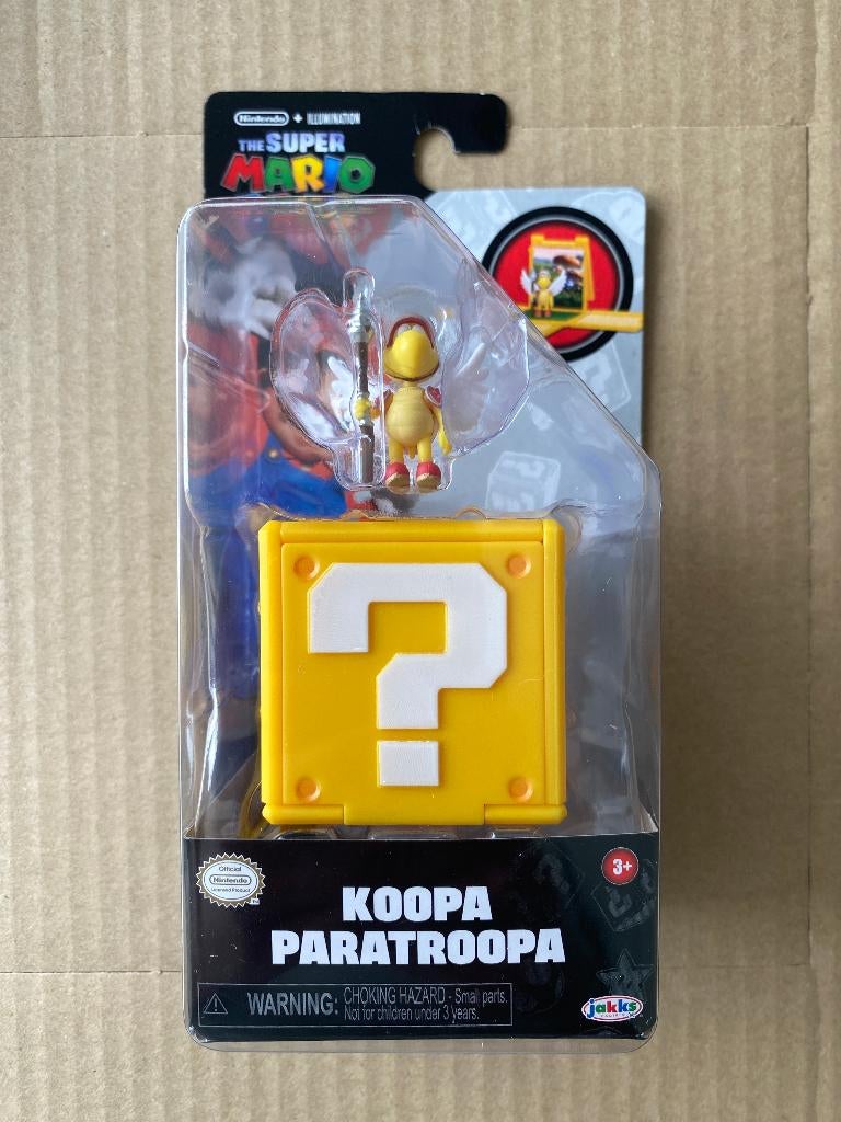 Koopa Paratroopa Mini Figure with Question Block, Ophalen of Verzenden, Nieuw