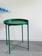 Groene IKEA Gladom Bijzettafel, Huis en Inrichting, Minder dan 45 cm, Minder dan 55 cm, Metaal of Aluminium, Rond