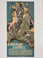 Hohenstein Art nouveau Napoli Origineel litho poster 1901, Antiek en Kunst, Kunst | Litho's en Zeefdrukken, Ophalen of Verzenden