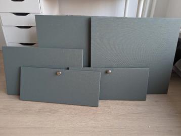 Kastdeurtjes Besta ikea grijsgroen - afbeelding 1