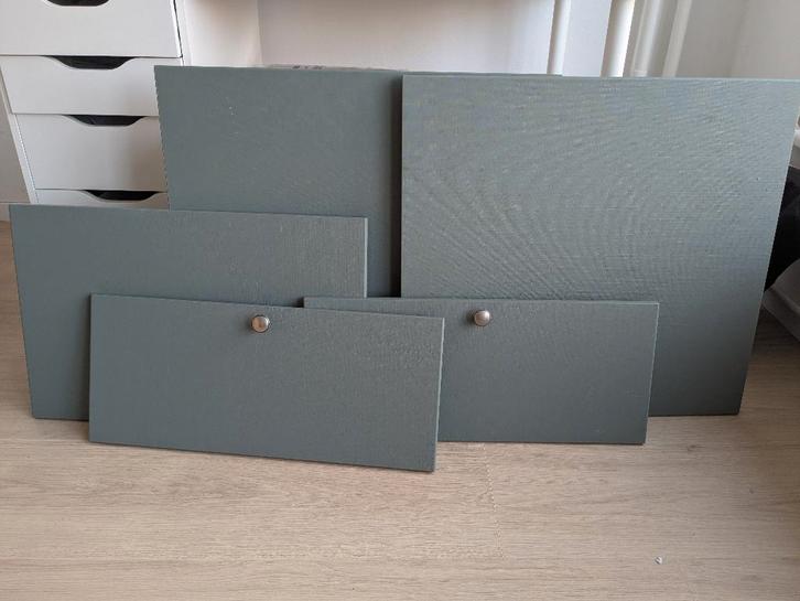 Kastdeurtjes Besta ikea grijsgroen, Huis en Inrichting, Kasten | Wandmeubels, Gebruikt, Minder dan 100 cm, Minder dan 150 cm, Minder dan 25 cm