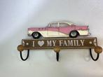 Vintage kapstok/sleutelrek roze Cadillac, Nieuw, Minder dan 100 cm, Ophalen of Verzenden, Kinderkapstok