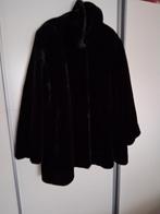 "Bont" jas  - zwart - fluffy! - maat 48, Kleding | Dames, Jassen | Winter, Ophalen of Verzenden, Zo goed als nieuw, Maat 46/48 (XL) of groter