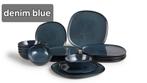 Lifa Living Bordenset Lott 18-delig  Denim blue, Huis en Inrichting, Keuken | Servies, Keramiek, Nieuw, Ophalen of Verzenden, Bord(en)