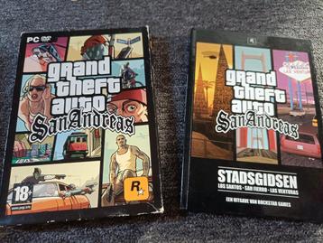 Grand theft auto san andreas Dvd plus Stadsgids pc big box beschikbaar voor biedingen