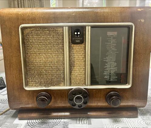 Vintage Minerva 395 U Radio - 1939, Audio, Tv en Foto, Radio's, Gebruikt, Radio, Ophalen of Verzenden