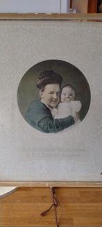 Mooie afbeelding van koningin wilhelmina met Juliana., Ophalen