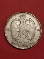 20 Dinara 1938 Koninkrijk Joegoslavië, Ophalen of Verzenden, Joegoslavië, Losse munt