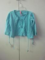 Mooi aqua vestje van Mim-Pi maat 98 zgan, Kinderen en Baby's, Kinderkleding | Maat 98, Meisje, Trui of Vest, Ophalen of Verzenden