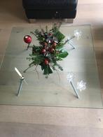 glazen design salontafel designer Henk Vos model Maupertuus, Huis en Inrichting, Tafels | Salontafels, Minder dan 50 cm, Glas