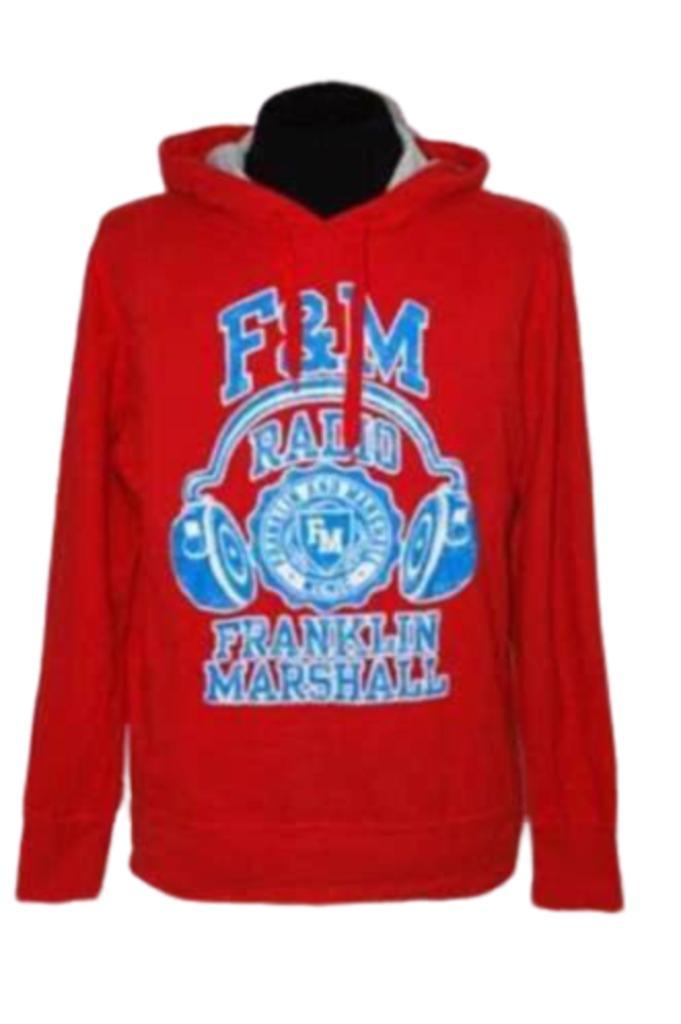 Franklin & Marshall hoodie, sweater, rood, Mt. M, Kleding | Heren, Truien en Vesten, Zo goed als nieuw, Maat 48/50 (M), Rood, Verzenden