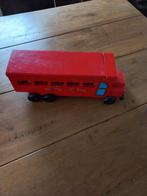 Houten Schoolbus - Vintage Speelgoed, Ophalen of Verzenden