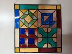 Kleurrijk Glas in Lood 26 x 26, Antiek en Kunst, Antiek | Glas en Kristal, Ophalen