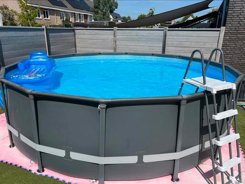 Zwembad Intex Ultra XTR Frame - Ø 488 x 122 cm, Tuin en Terras, Zwembaden, Zo goed als nieuw, Opzetzwembad, 120 cm of meer, 400 cm of meer