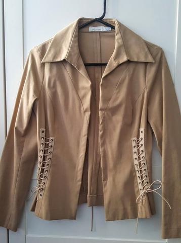 PINKO Beige Jasje met Vetersluiting - Maat 34-36 beschikbaar voor biedingen