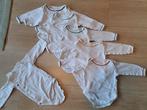 6 witte rompers 50/56, Kinderen en Baby's, Babykleding | Maat 50, Ophalen, Nacht- of Onderkleding, Gebruikt, Jongetje of Meisje