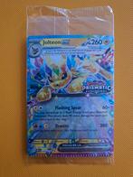 Jolteon sealed stamp . Prismatic evolutions. Mispressed!!, Ophalen of Verzenden, Nieuw, Losse kaart, Foil